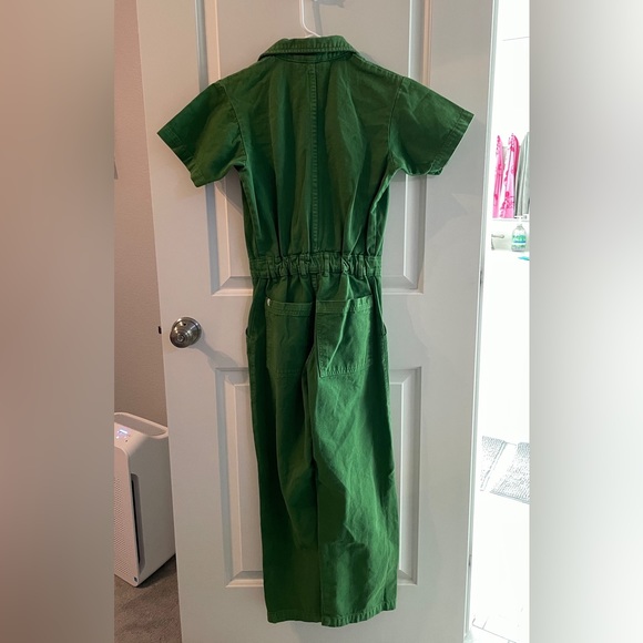 Big Bud Press SS Jumpsuit, XS Petite, Green - Picture 2 of 7